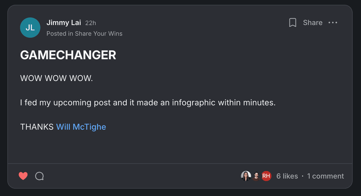 Feedback from Jimmy Lai